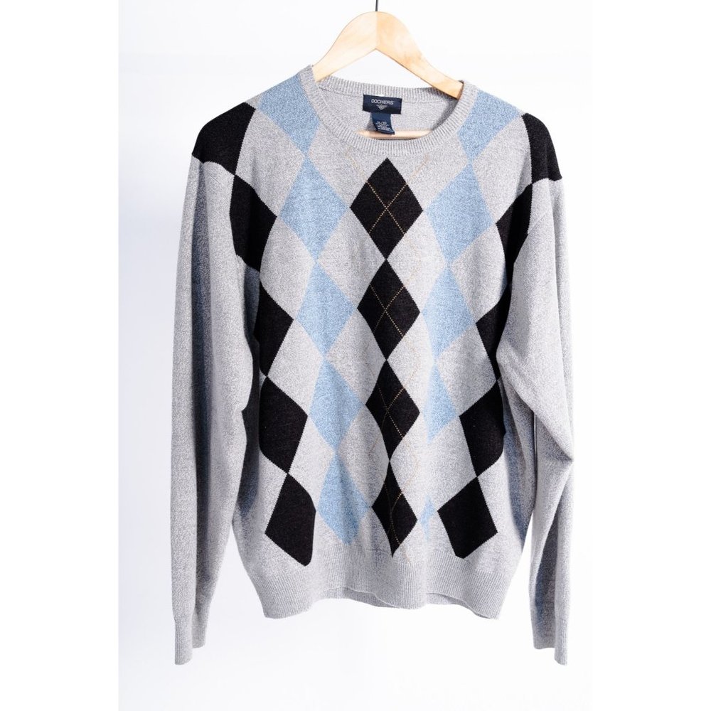 VINTAGE DOCKERS DIMOND PATTERN SWEATER